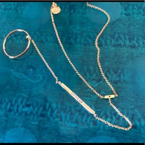 NWT Gorjana Gold Ring Bracelet Size 7